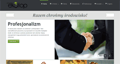 Desktop Screenshot of ekotop.pl